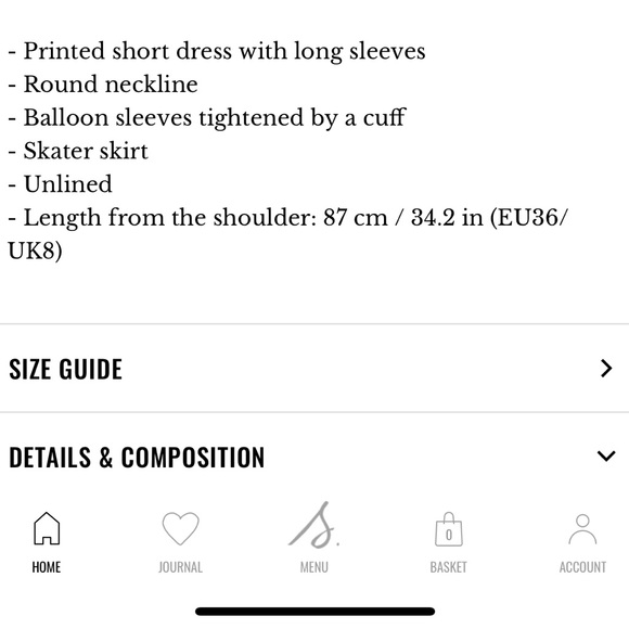 SÉZANE Caprice Dress in Olive Green Floral Border sz US 8 / FR 40 NWOT - Picture 13 of 13